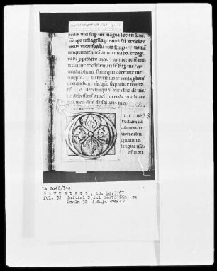 Psalterium — Initiale D (ixi custodiam), Folio 32 recto