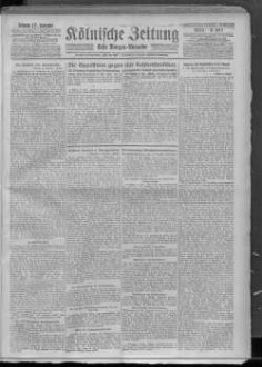 Kölnische Zeitung. 1803-1945