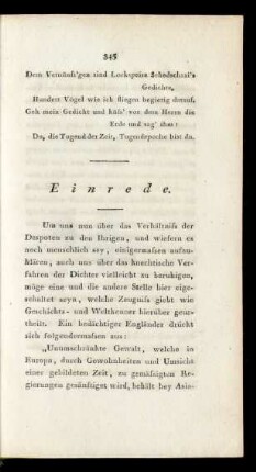 Einrede.