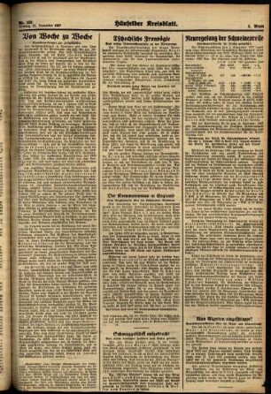 Zweite Ausgabe vom Montag, den 22. November 1937.