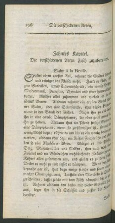 Zehntes Kapitel. Die verschiedenen Arten, Fische zuzubereiten