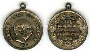 Sachsen, tragbare Medaille zum Wettinjubiläum