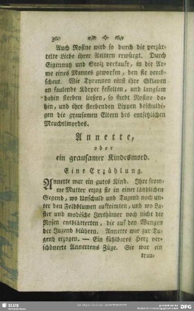 Annette, oder ein grausamer Kindesmord