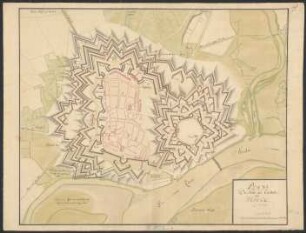 Plan der Stadt und Citadelle von Wesel