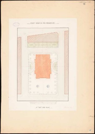 Stadttheater, Magdeburg: Lageplan