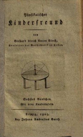 Physikalischer Kinderfreund, 6