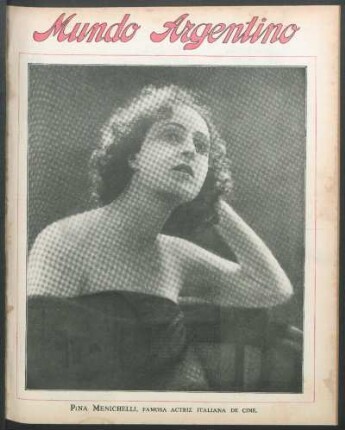 Pina Menichelli, famosa actriz italiana de cine [Fotografía]