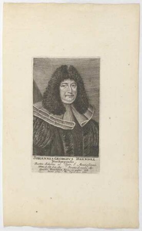 Bildnis des Johannes Georgivs Brendel