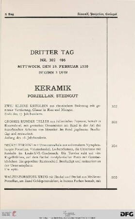 Keramik (Nr. 302-362)