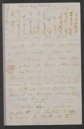 Brief an Julius Kistner : 06.06.1849