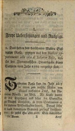 Magazin der italienischen Litteratur und Künste. 4. 1780