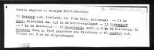 Notiz zu Ortsangaben