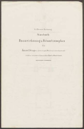 Ellinger, Jakob, Bauer Bau eines Wasch- und Backhauses