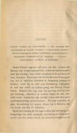XXXVIII. Polands waarde als hoofdofficier. - ...