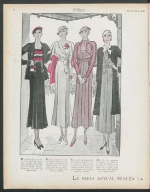 La moda actual realza la personalidad de la mujer