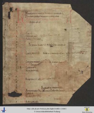 Liturgischer Kalender (März/April & September/Oktober).