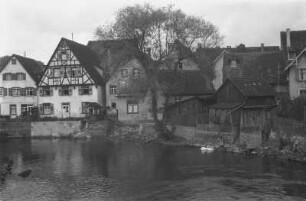 An der Donau : Wohnhäuser in Sigmaringen an der Donau