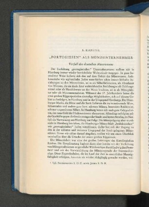 5. Kapitel. "Portugiesen" als Münzunternehmer