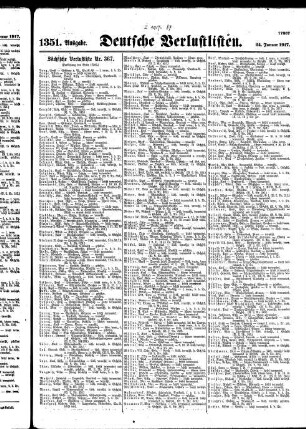 1351.Ausgabe. Mittwoch, 24. Januar 1917