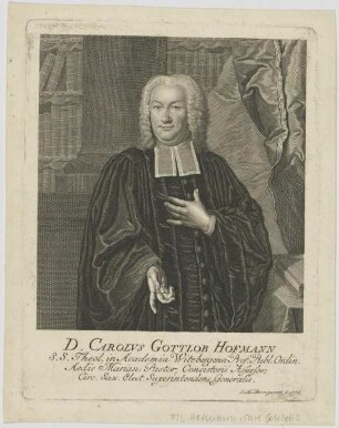 Bildnis des Carolvs Gottlob Hofmann