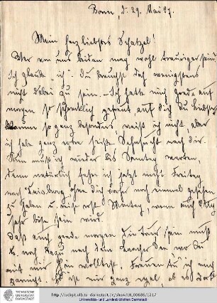 Brief vom 29.05.1907