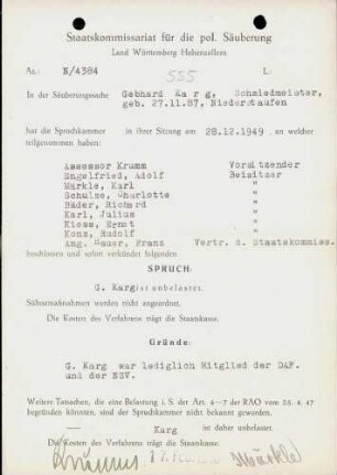Karg, Gebhard