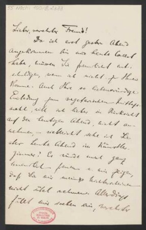 Brief an Karl Klindworth : 22.01.1892