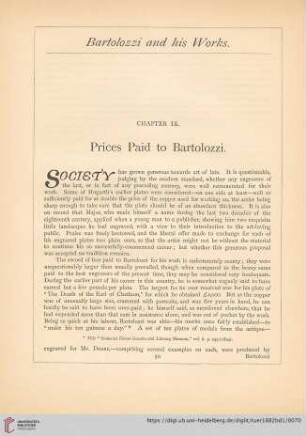 Chapter IX. Prices Paid to Bartolozzi