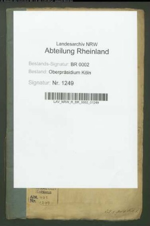 Beschaffung des Militär Brot-und Fourage-Bedarfs vom 1. Nov 1816 ab 1816