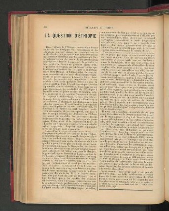 La Question D'Éthiopie.