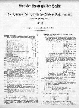 No. 13, 29. März 1900