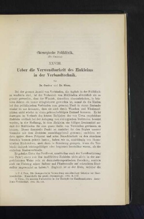 Chirurgische Poliklinik.