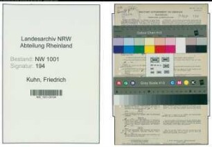 Entnazifizierung Friedrich Kuhn, geb. 15.11.1886 ()