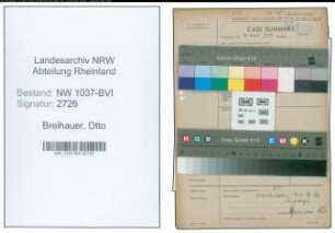 Entnazifizierung Otto Breihauer , geb. 21.10.1900 (Polizeibeamter)