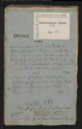 Einsassen zu Kirchhellefeld, Herblinghausen usw. ./. Forstbehörde wegen gewalttätiger Abfuhr aus der Hellefelder Mark verkauften Holzes