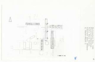 Städtebau Flechtorf (Diplomarbeit bei Kurt Dübbers): Grundriss Ebene 4, 1:500