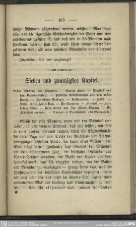 Sieben und zwanzigstes Kapitel