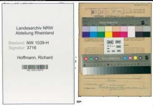 Entnazifizierung Richard Hoffmann , geb. 09.07.1914 (Arbeiter)