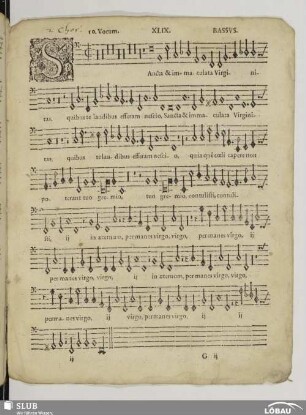 XLIX. Sancta et immaculata