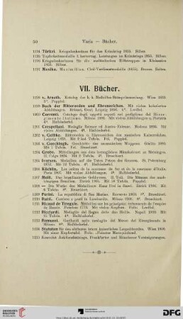 VII. Bücher (Nr. 1198-1215)