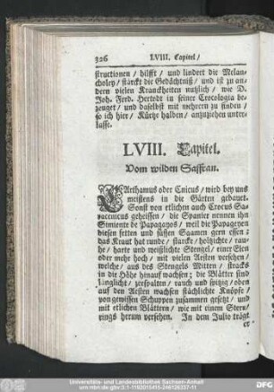 LVIII. Capitel. Vom wilden Saffran.