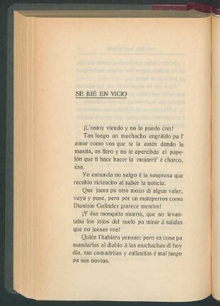 Se jué en vicio