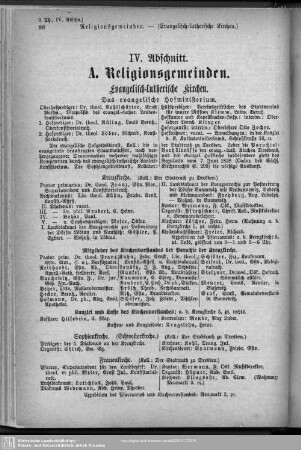 IV. Abschnitt. Religionsgemeinden und Schulen.