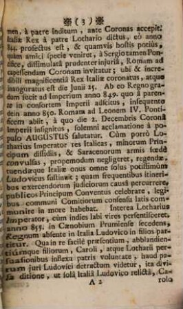 Historia imperatorum Romano-Germanicorum methodice tradita a R. P. Josepho Pichler ... : Saeculum I. Imperatores Carolingi, Tractatus IV. Ludovicus II. Imperator