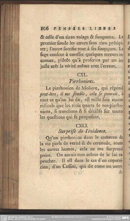 CXLI. Surprise de l´évidence
