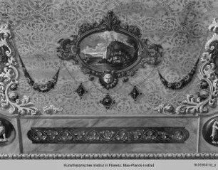 Die Ausmalung der Sala Consiliare : Triumph der Aurora (?) oder Flora (?), allegorischen Figuren und Landschaften