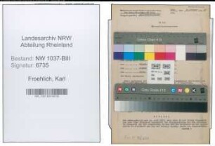 Entnazifizierung Karl Froehlich , geb. 09.01.1896 (Landwirt)
