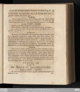 Cap. V. De Bello Et Iuramentis [et]c.