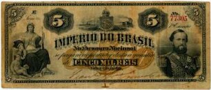 Geldschein, 5.000 Reis, 1869?
