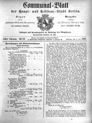 1867,22: No. 22, 2. Juni 1867